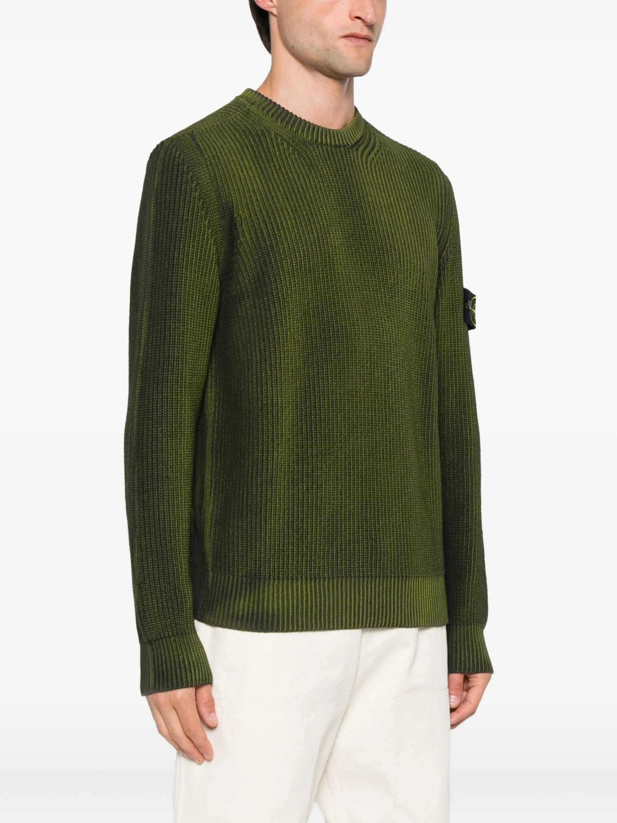 ribbed crew-neck sweater - 3