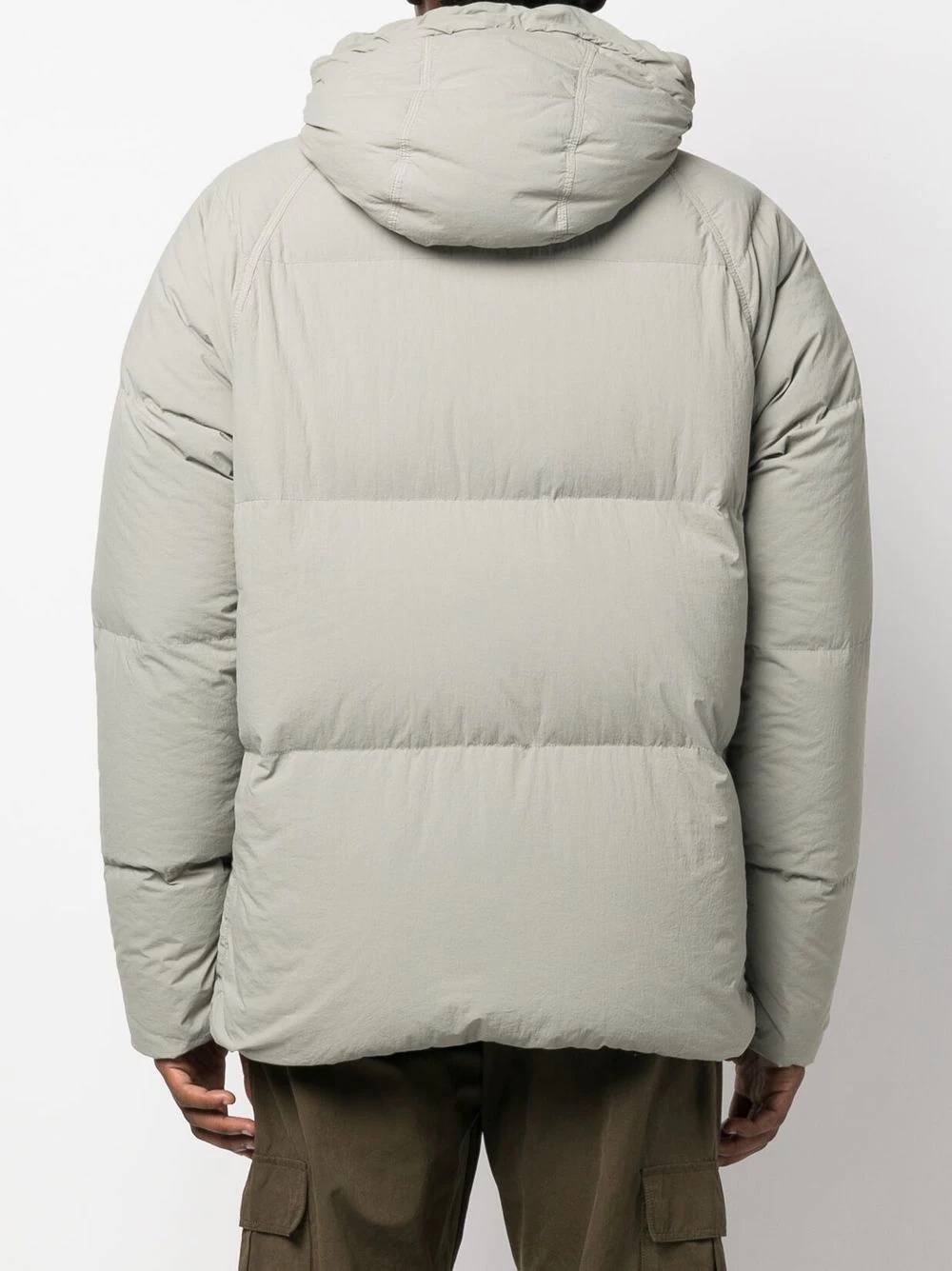 zip-up padded down jacket - 4