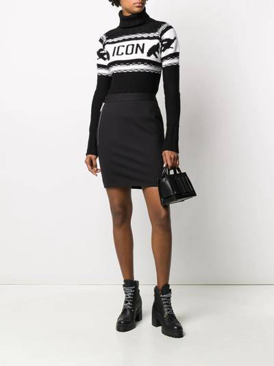 DSQUARED2 logo tag fitted skirt outlook