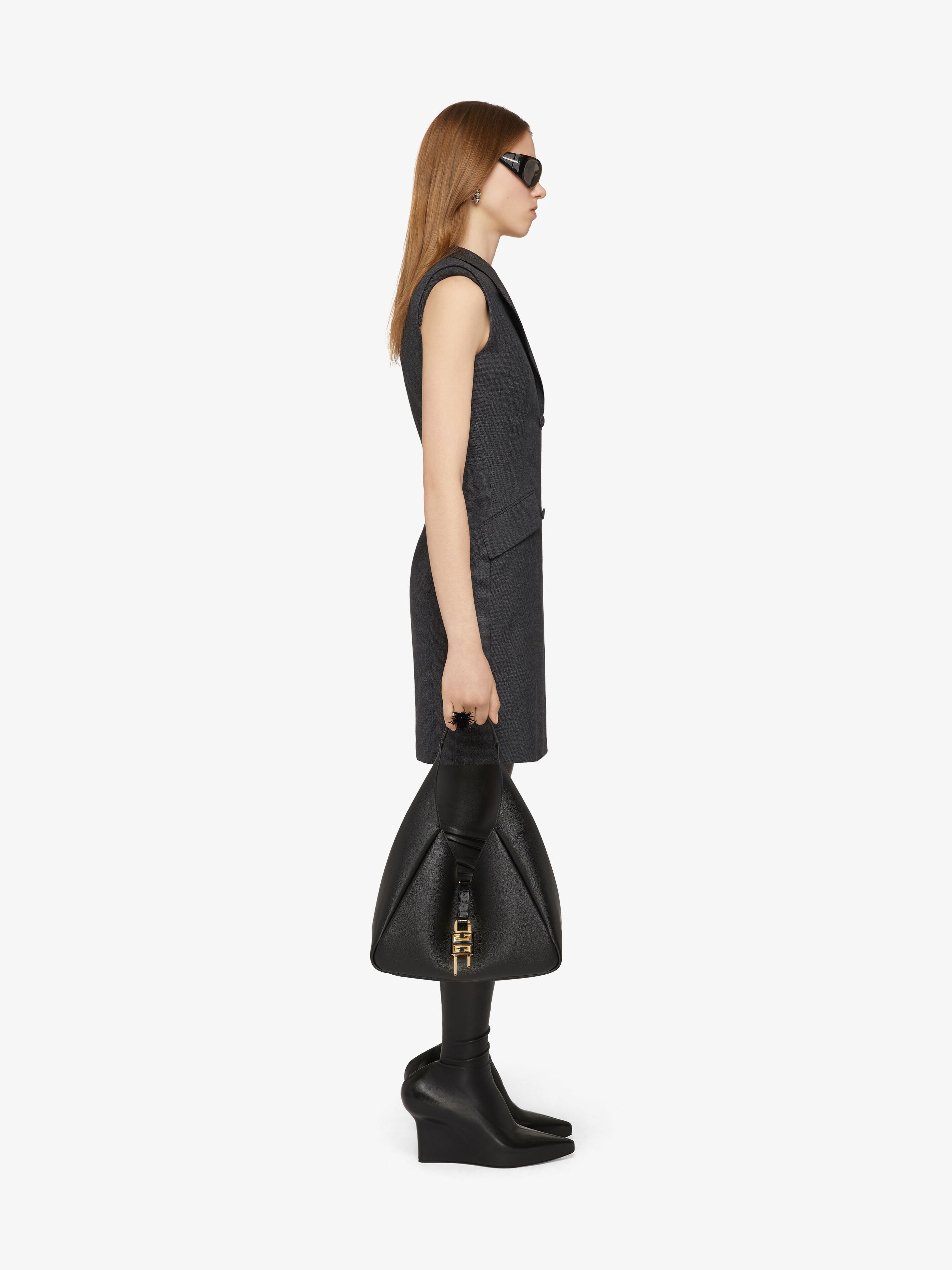 TUXEDO DRESS IN WOOL - 3