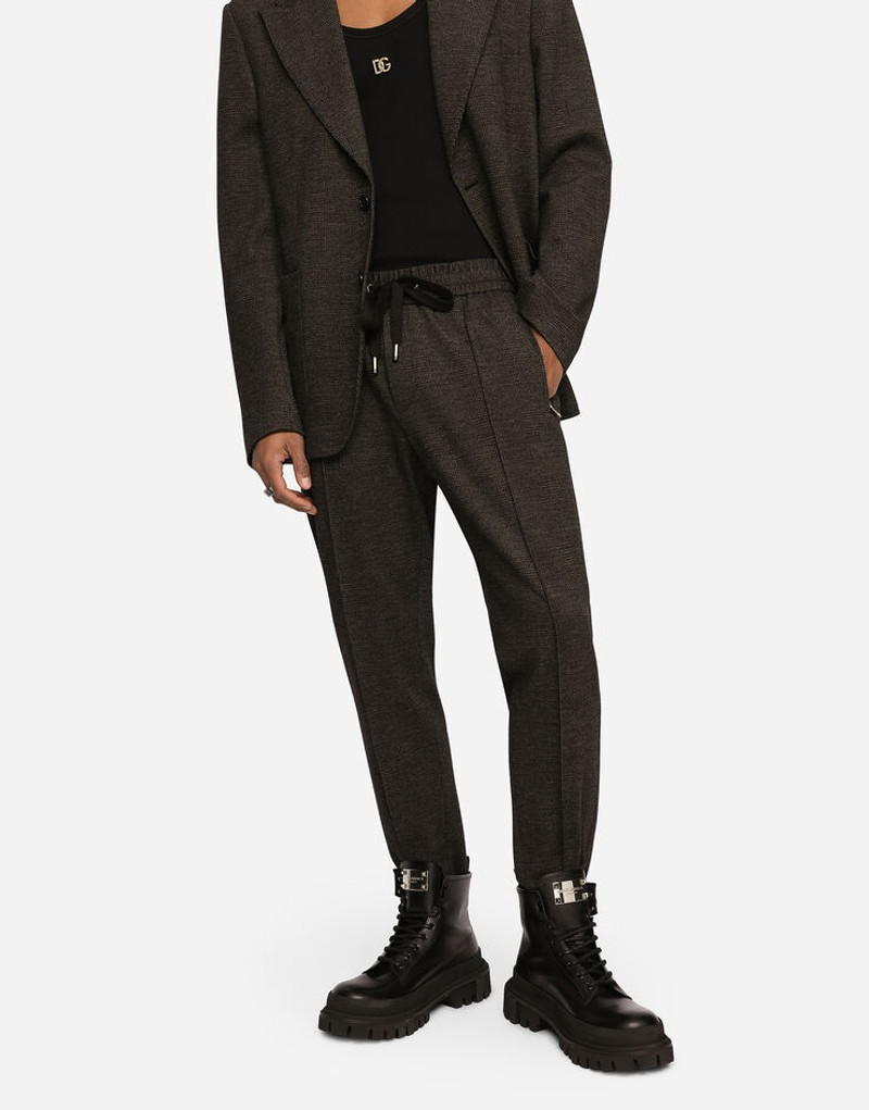 Glen plaid jersey jogging pants 4