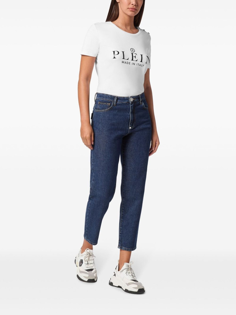 PHILIPP PLEIN logo straight-leg jeans outlook