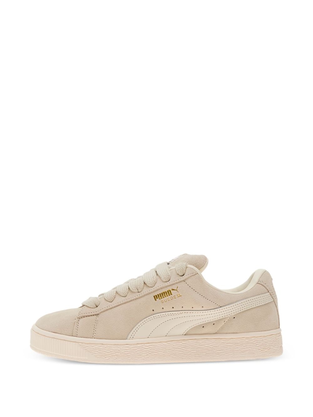 suede low-top sneakers - 4