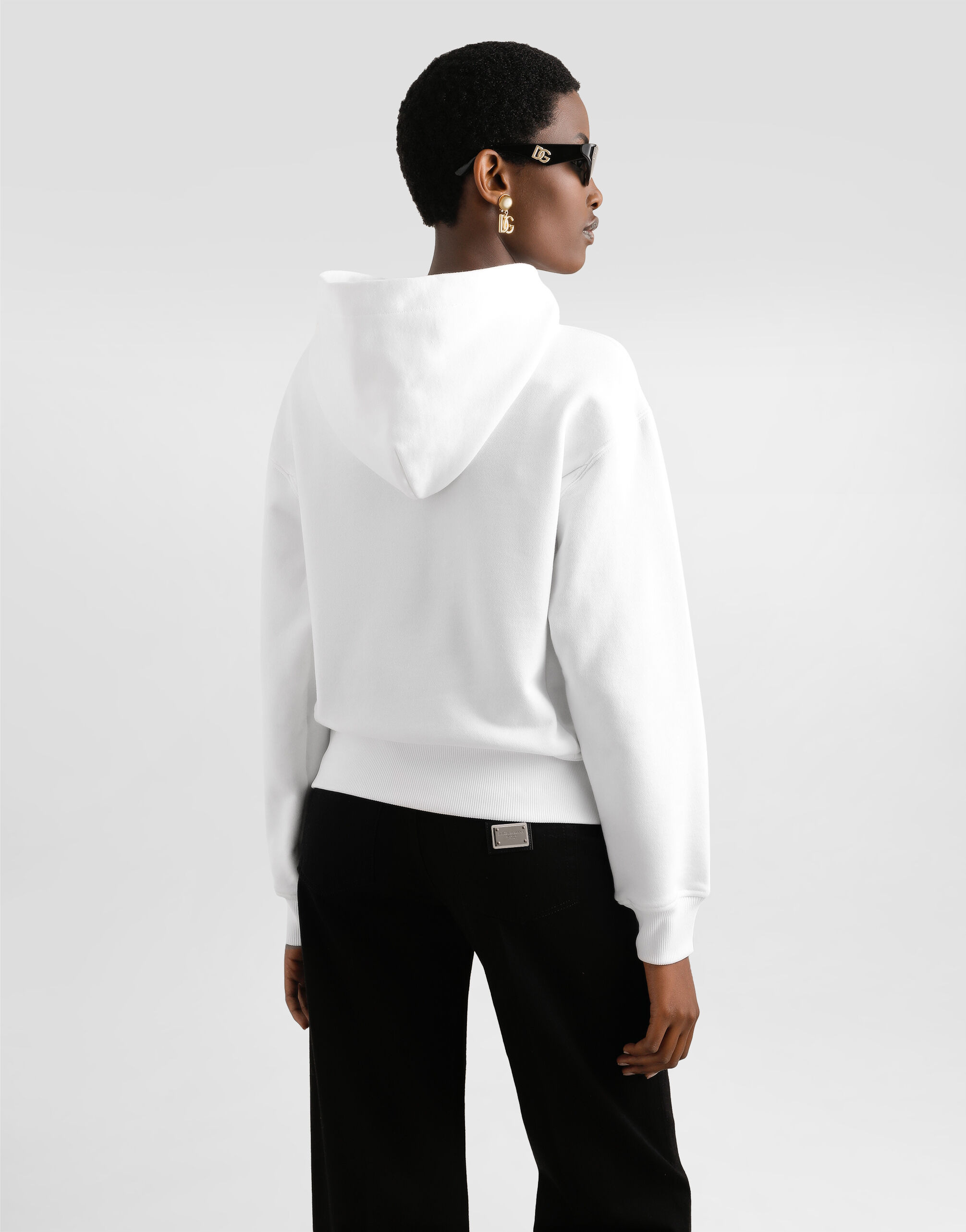 Cotton sweatshirt with embroidery - 5
