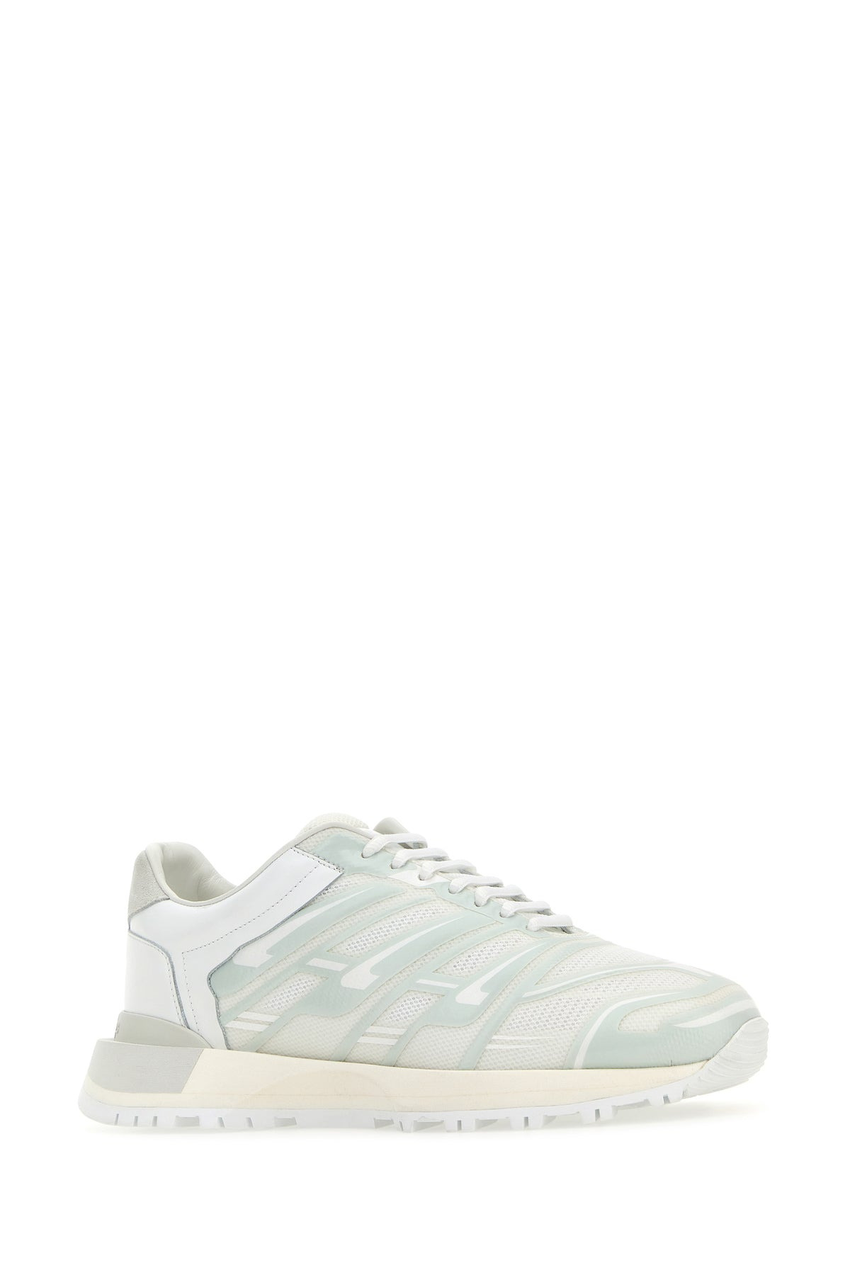 White mesh and rubber sneakers - 2