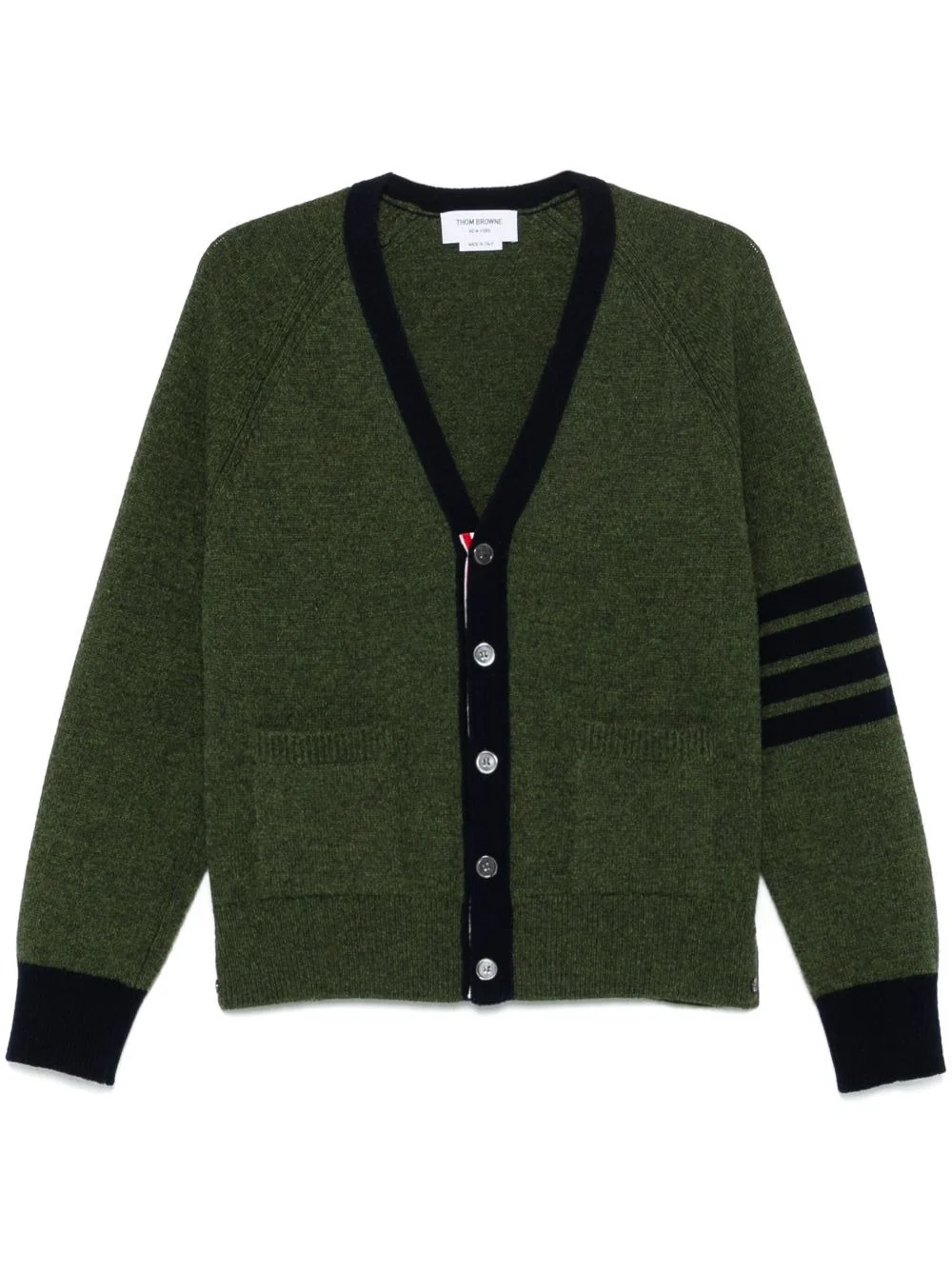4 Bar Stripe shetland wool cardigan - 1