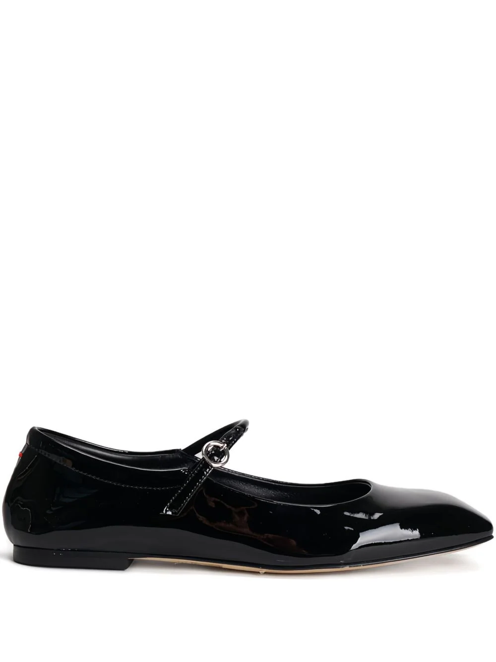 leather buckle-fastening ballet flats - 1