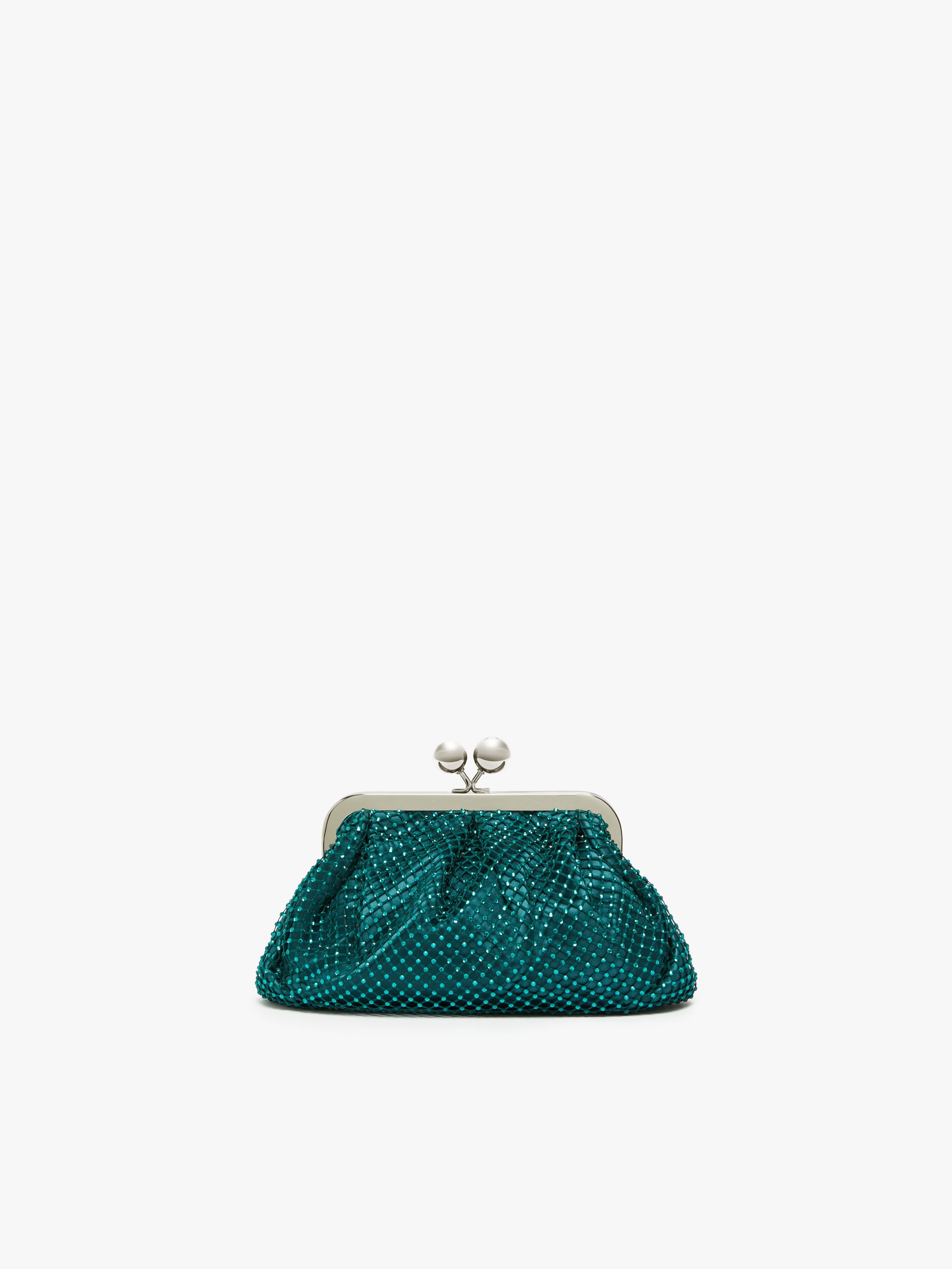 EDITA Small Pasticcino Bag in mesh and rhinestones - 3