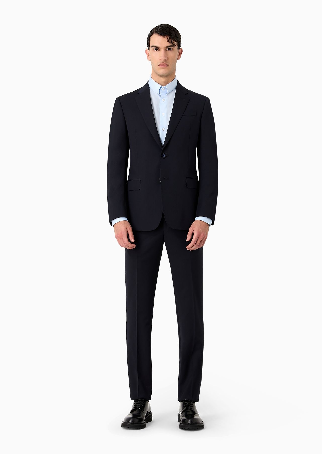 Single-breasted, water-repellent wool suit from the Soft line - 2