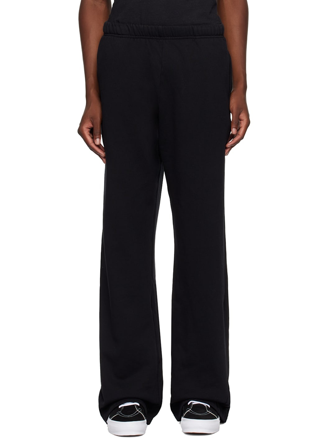 Black Heavyweight Puddle Sweatpants - 1