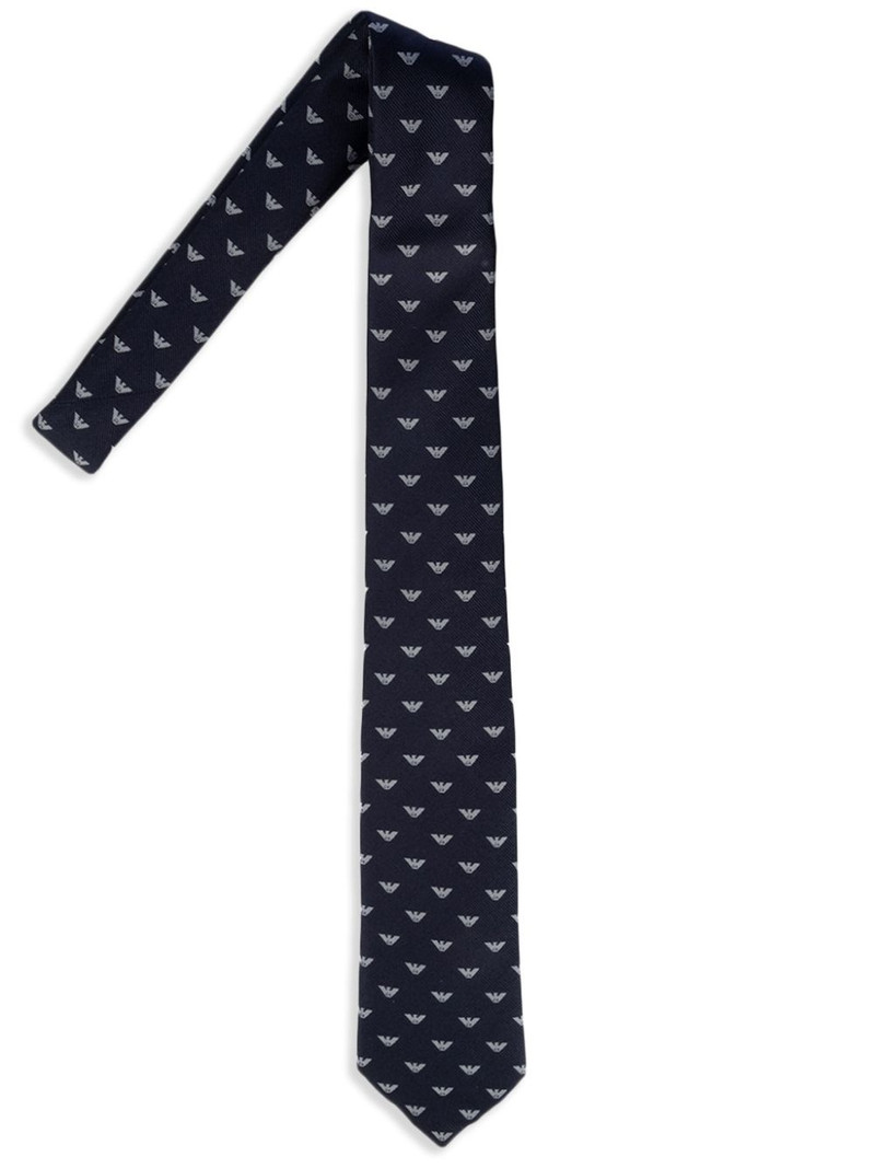 logo-print tie 1
