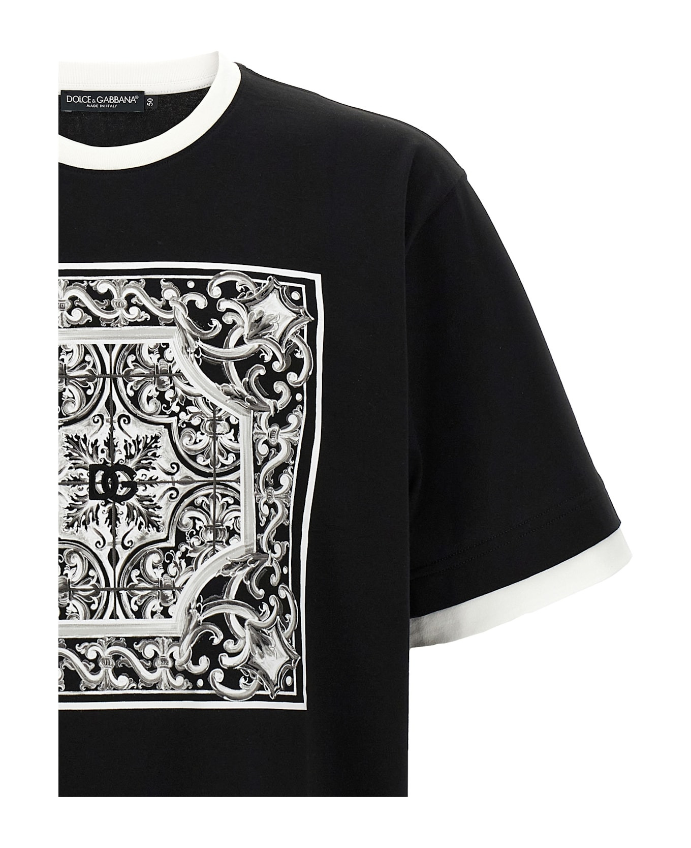 'maiolica' Print T-shirt - 3