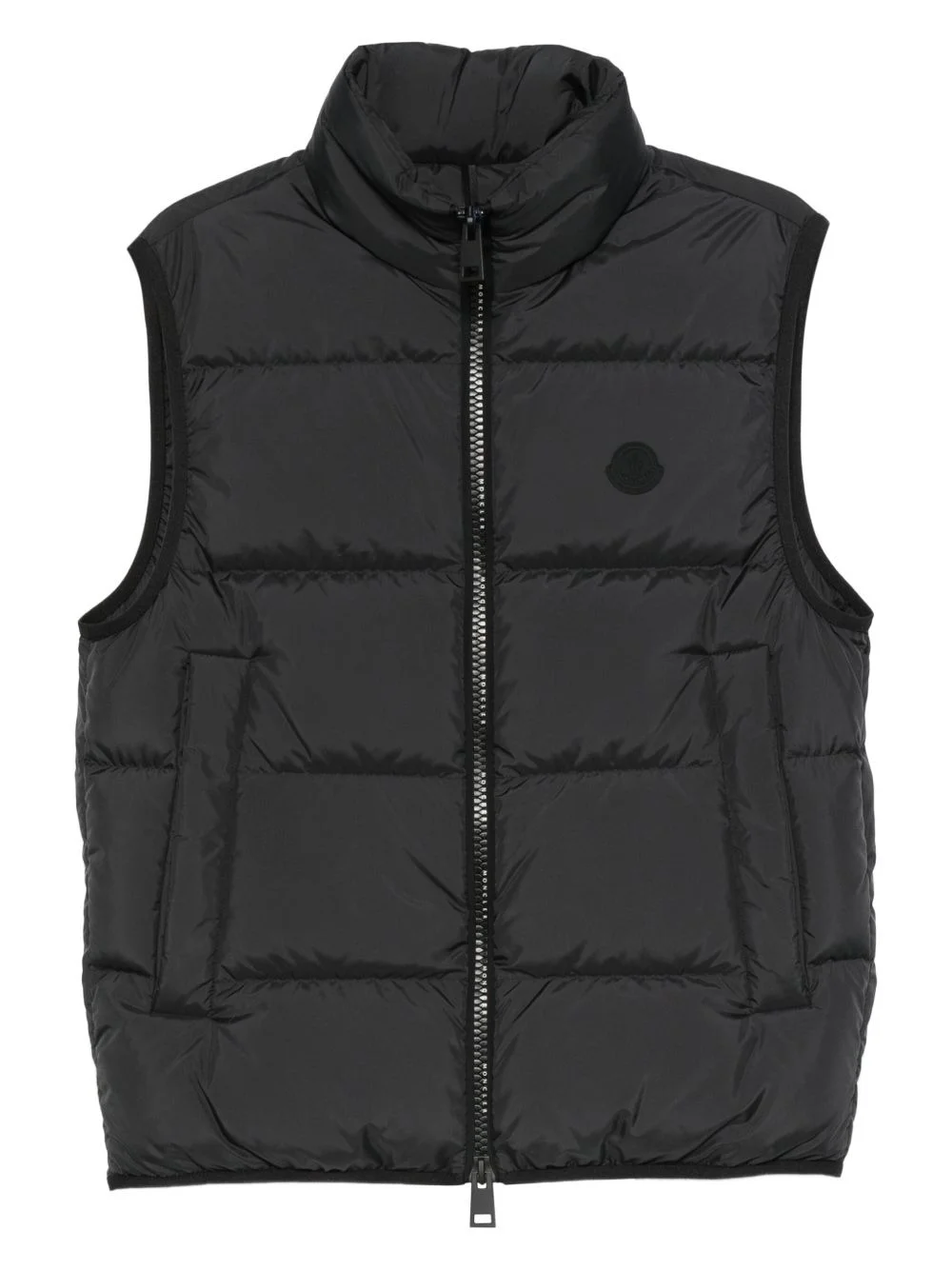 quilted zip-front vest - 1