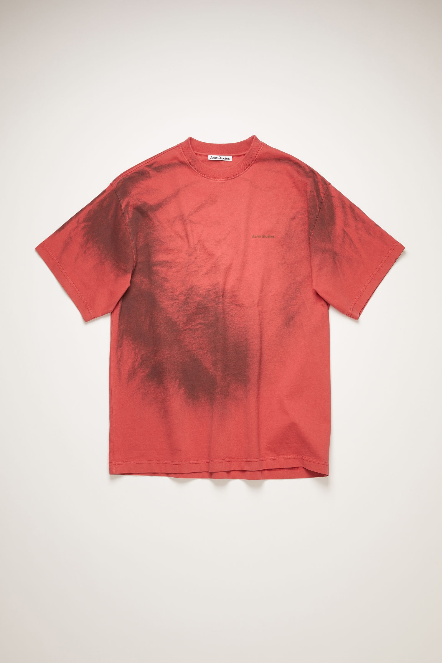 Spray-paint t-shirt red rubber - 4