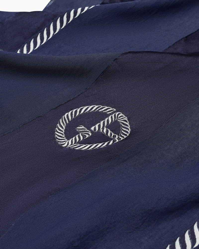 GIORGIO ARMANI SILK-BLEND JACQUARD STOLE outlook