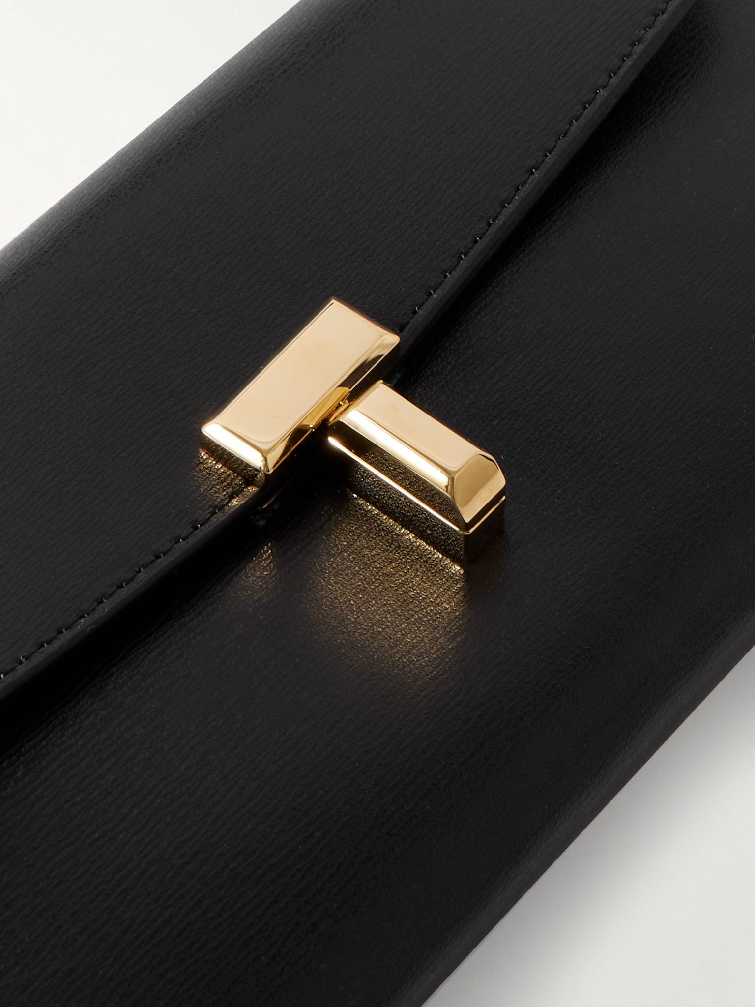 T-Lock textured-leather wallet Black - 4