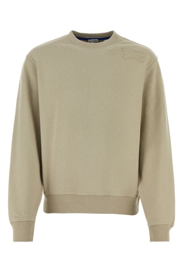 Burberry Man Cappuccino Cotton Sweater - 1