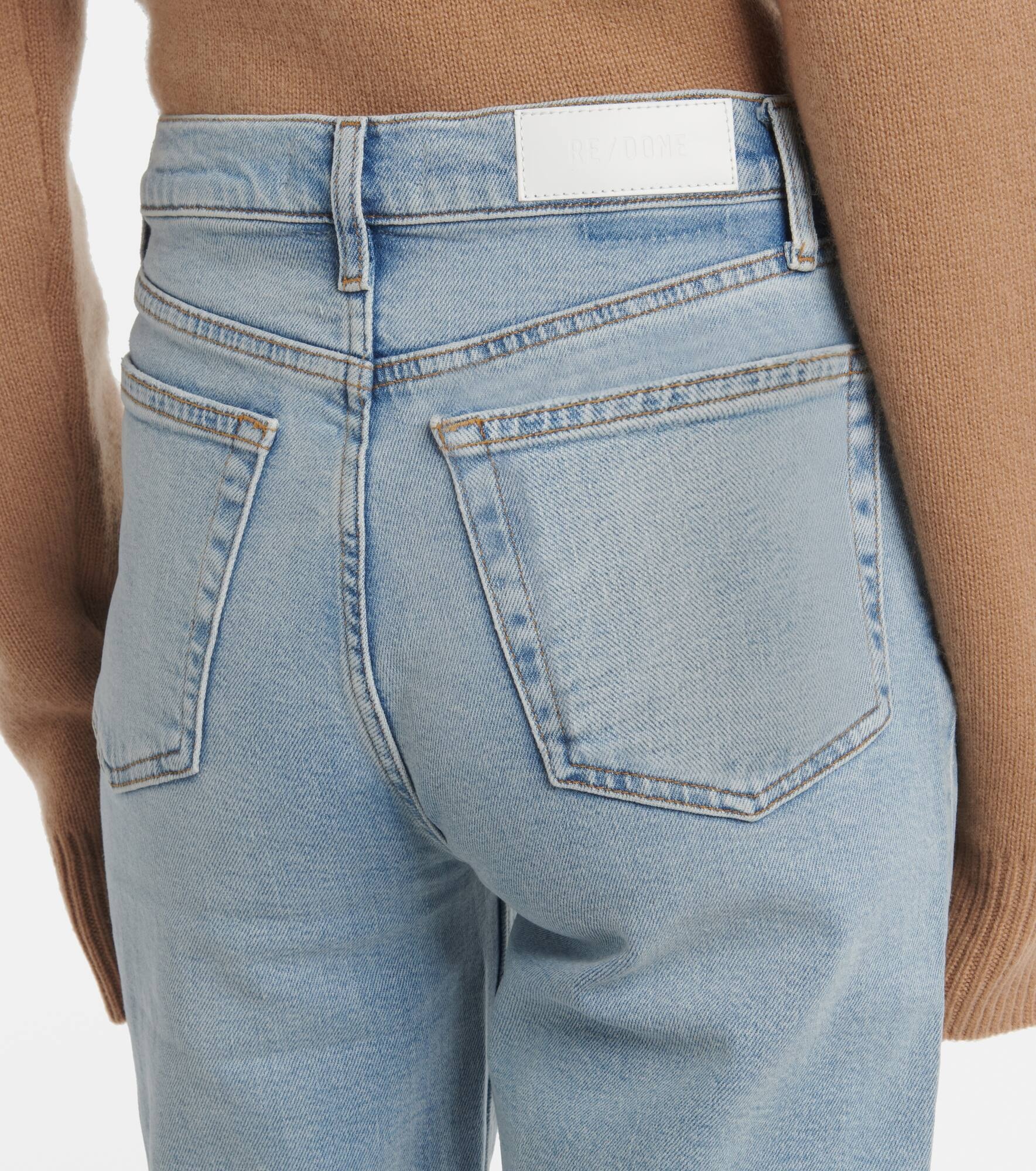 70s Stove Pipe low-rise straight jeans - 6