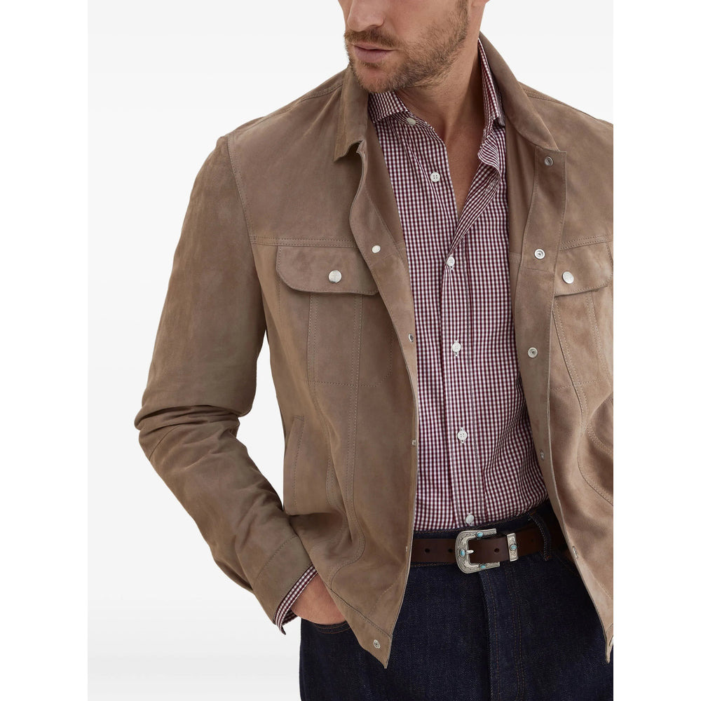 Brunello Cucinelli Red Shirts Men - 2