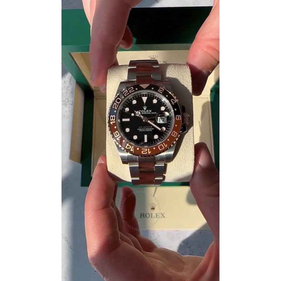 Rolex GMT-Master II "Root Beer" Automatic Men's Steel and 18 ct Everose Gold Oyster Watch 126711CHNR - 5