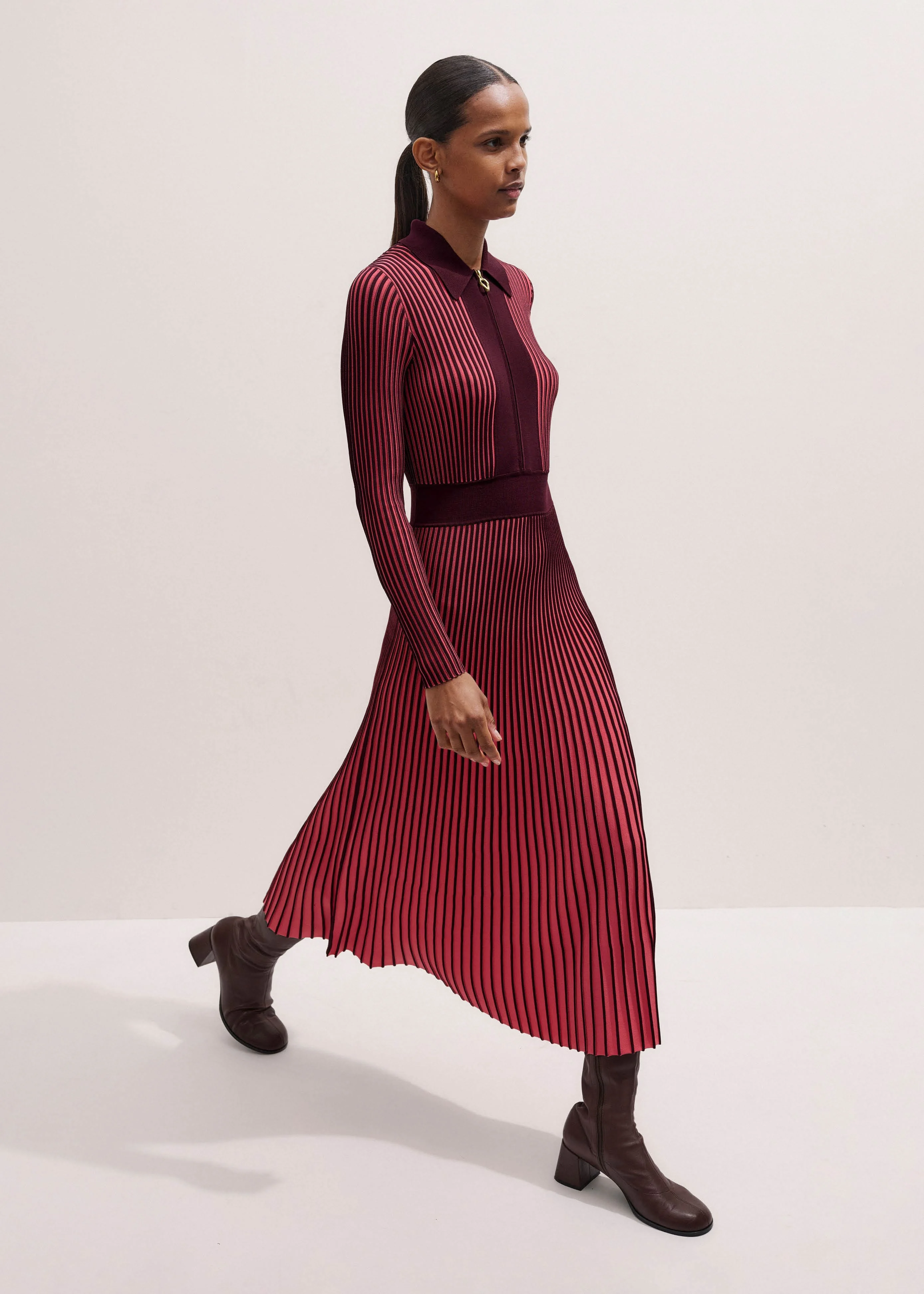Collared Maxi Dress - 1