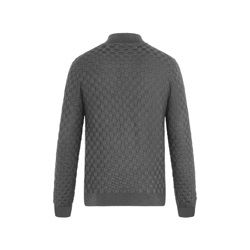 Damier Signature Zip-Through Cardigan 3
