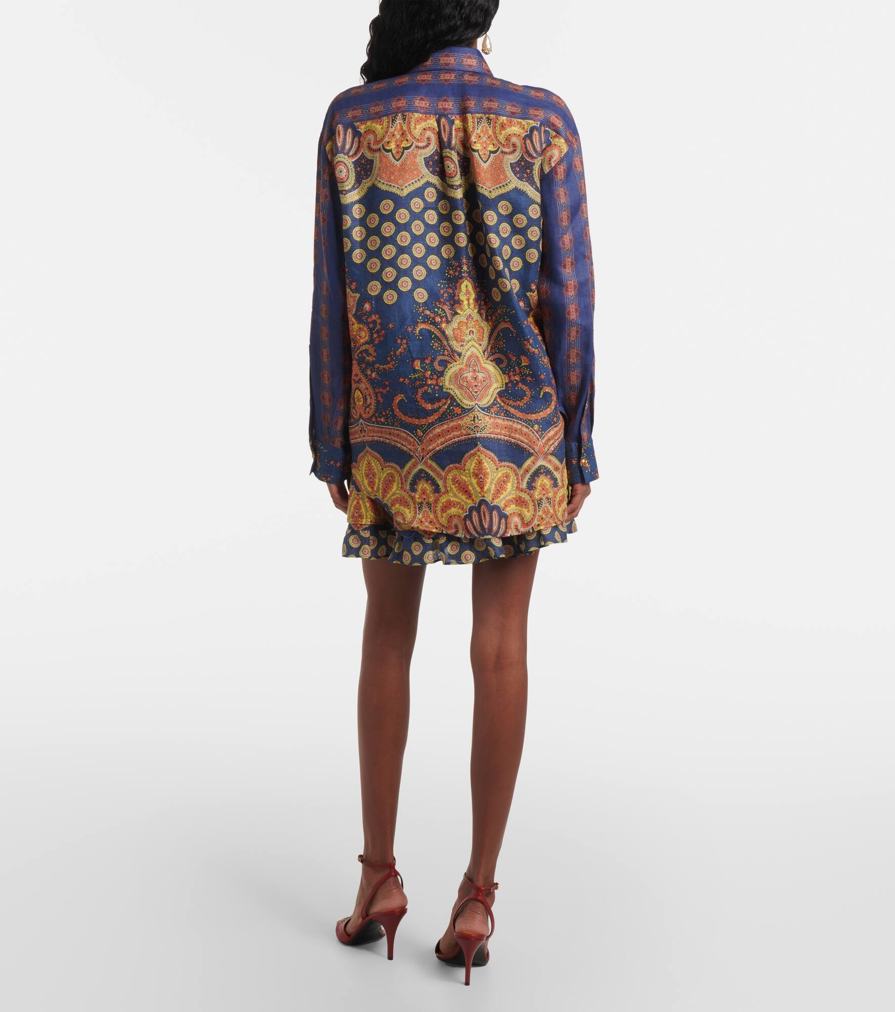 Voyage Imaginaire VLogo linen blouse - 3