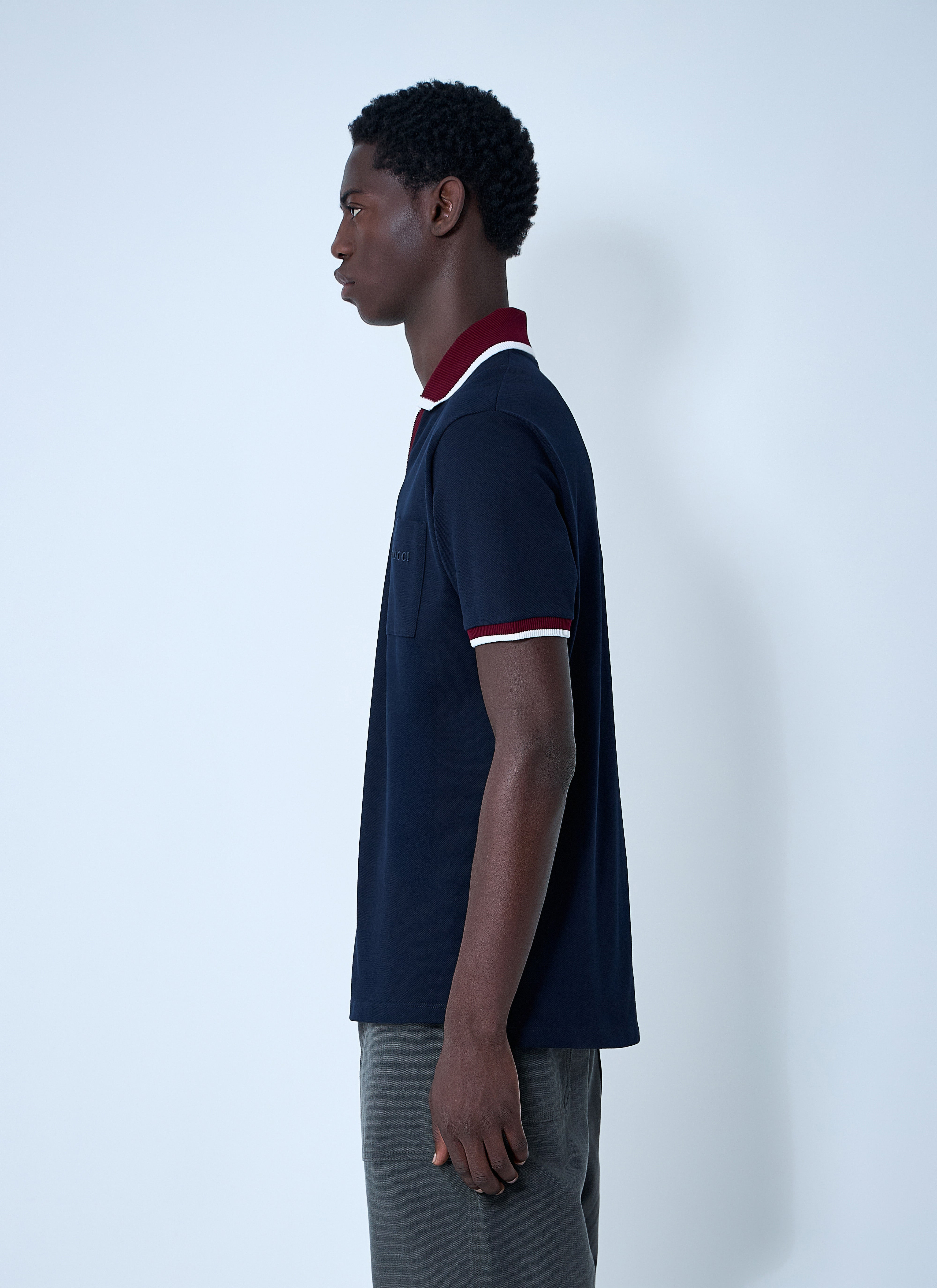 Gucci Men Logo Motif Polo Shirt - 3
