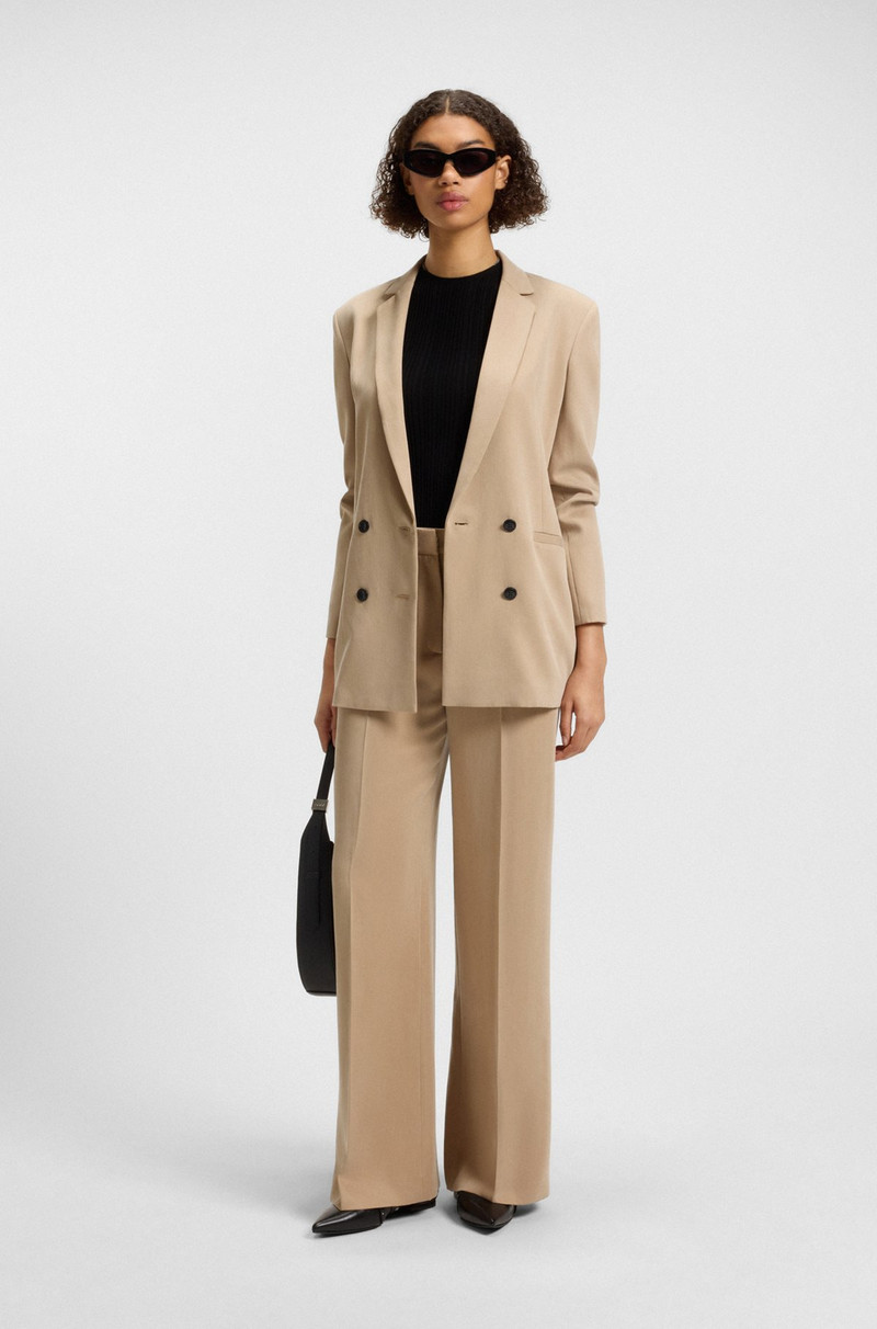 HUGO REGULAR-FIT TROUSERS WITH WIDE LEG outlook