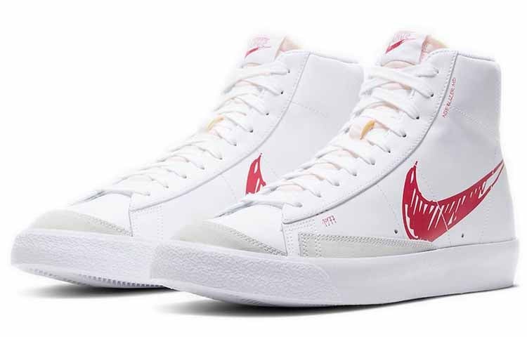 Nike Blazer Mid 77 'Sketch - Red' CW7580-100 - 3