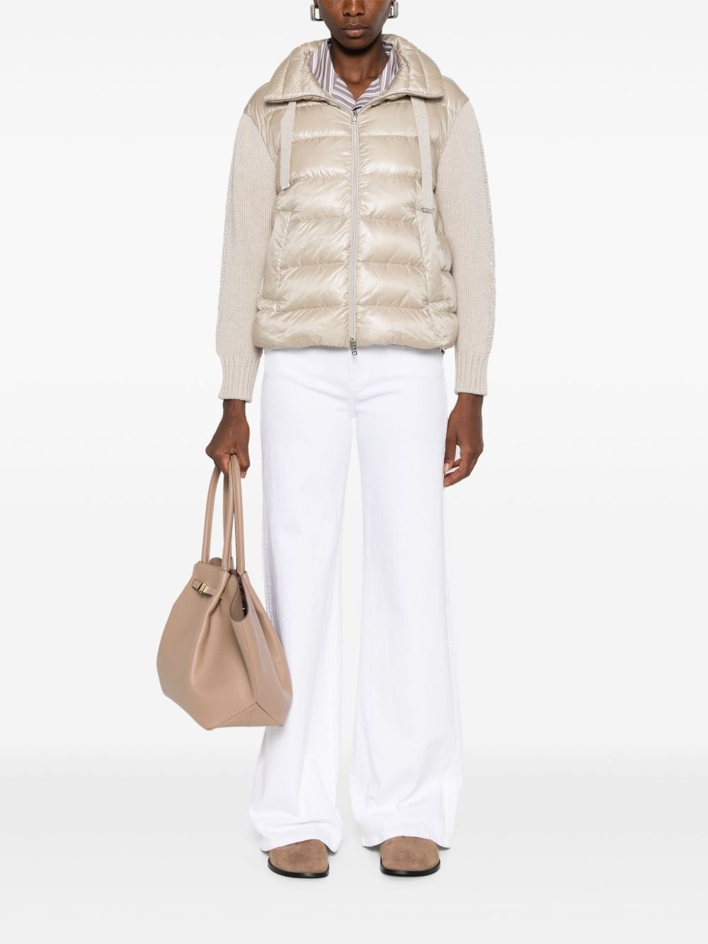 panelled puffer jacket - 2