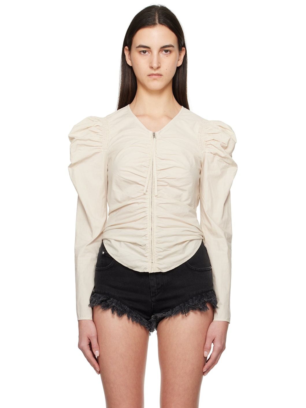 Beige Benatea Blouse - 1