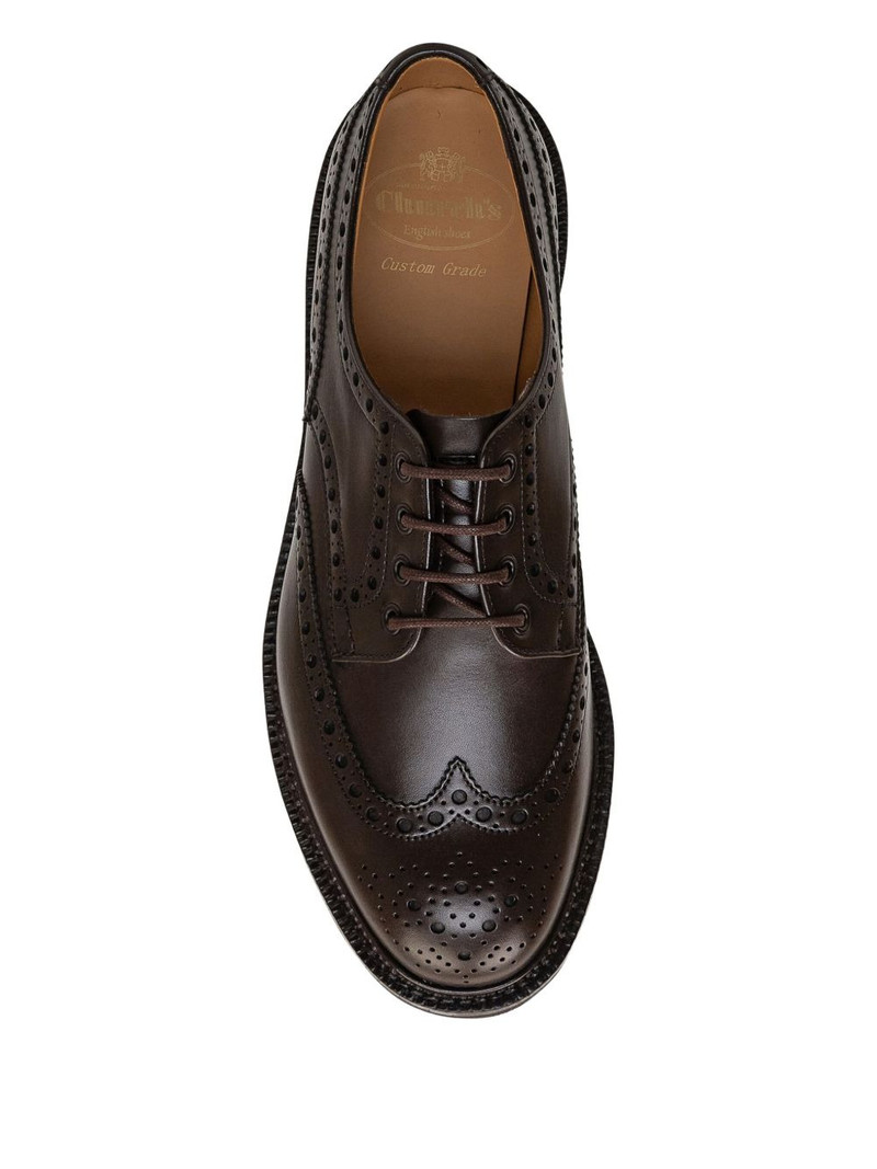 Horsham Brogue stacked heel loafers 4