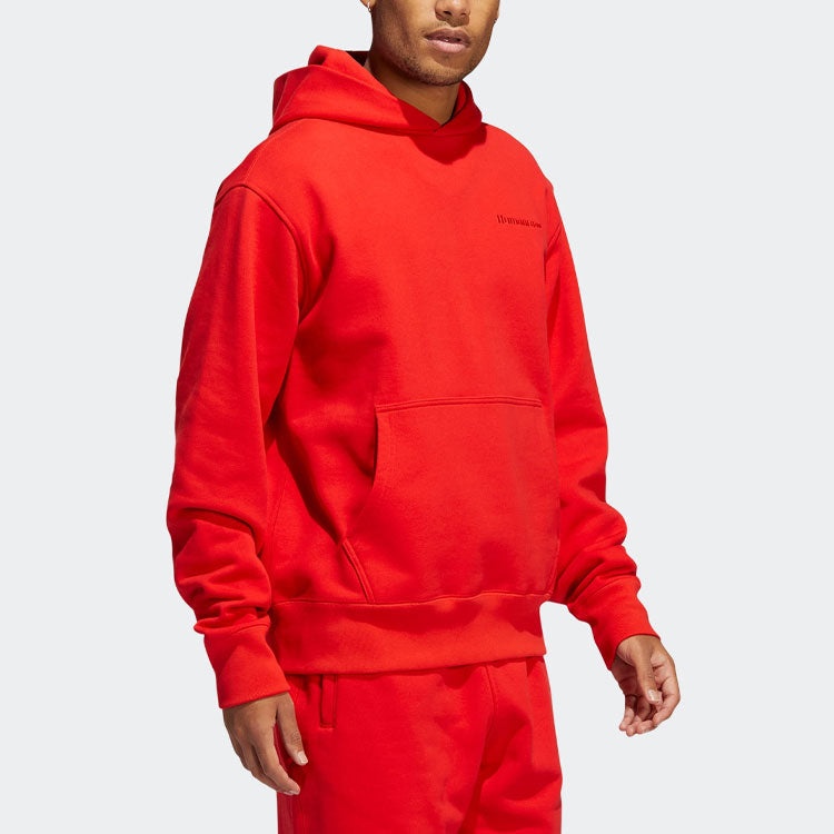 adidas originals x Pharrell Williams Crossover Solid Color Casual Sports Pullover Red HF9903 - 6