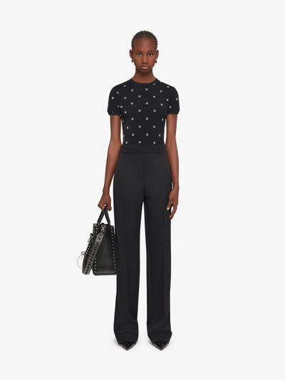 Givenchy DOUBLE LAYERED SLIM FIT T-SHIRT IN 4G TULLE outlook