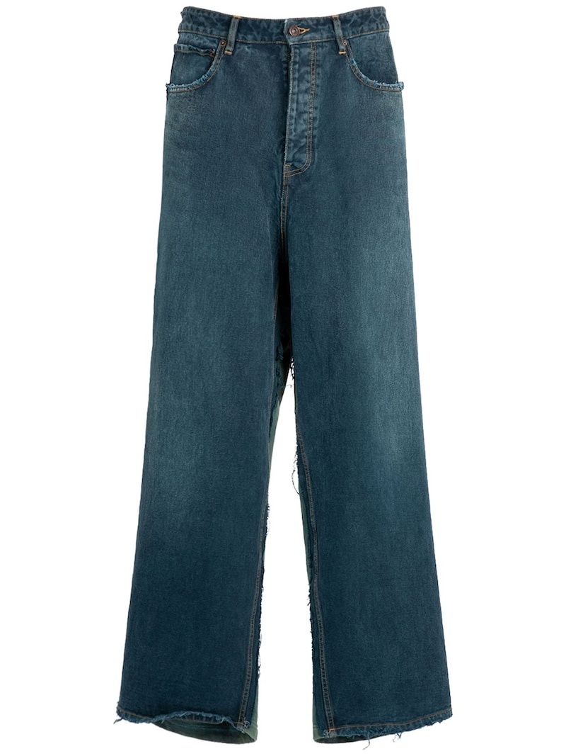 23SS BALENCIAGA HYBRID BAGGY JEANS （XS） Balenciaga - Hybrid baggy jeans Denim - The Corner