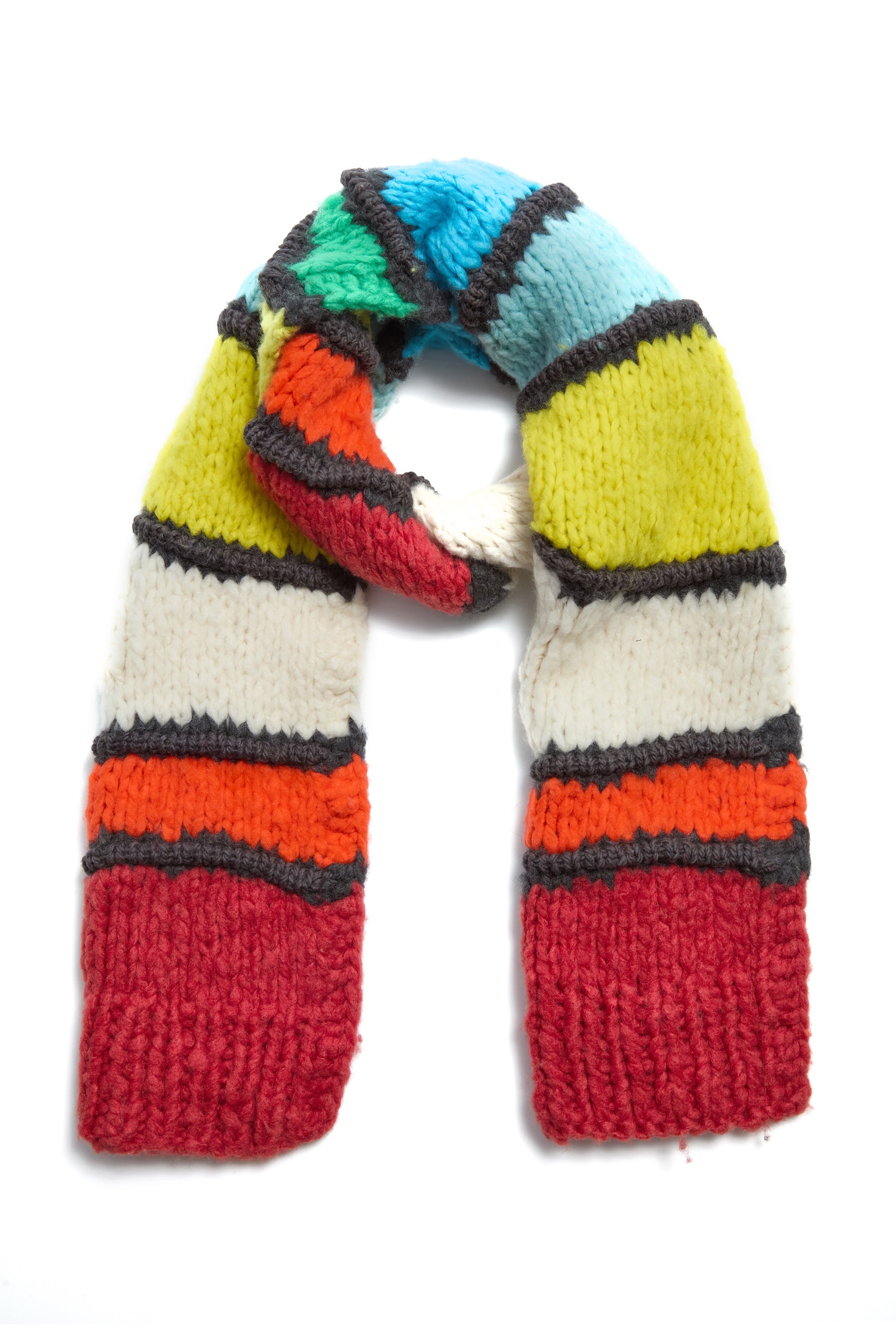 Cerayon Knit Scarf in Multi Welfat Cashmere - 3