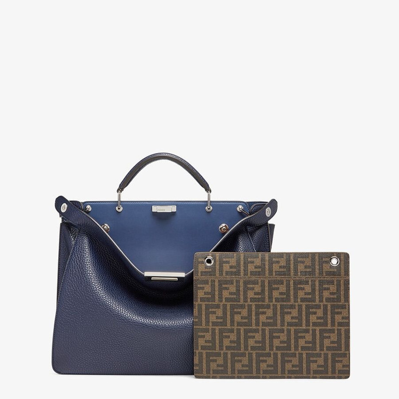 FENDI Dark blue leather bag outlook