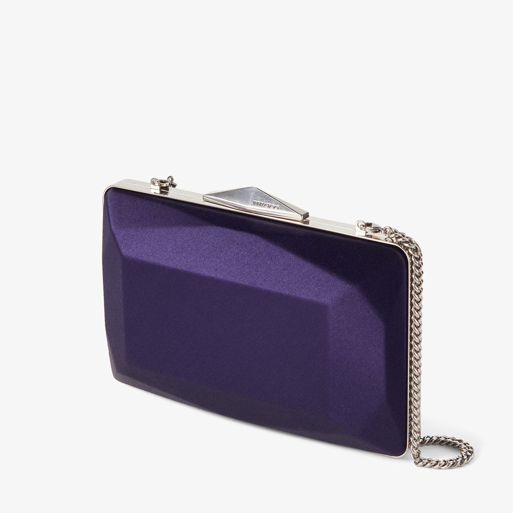 Diamond Box Clutch
Cassis Satin Box Clutch Bag - 2