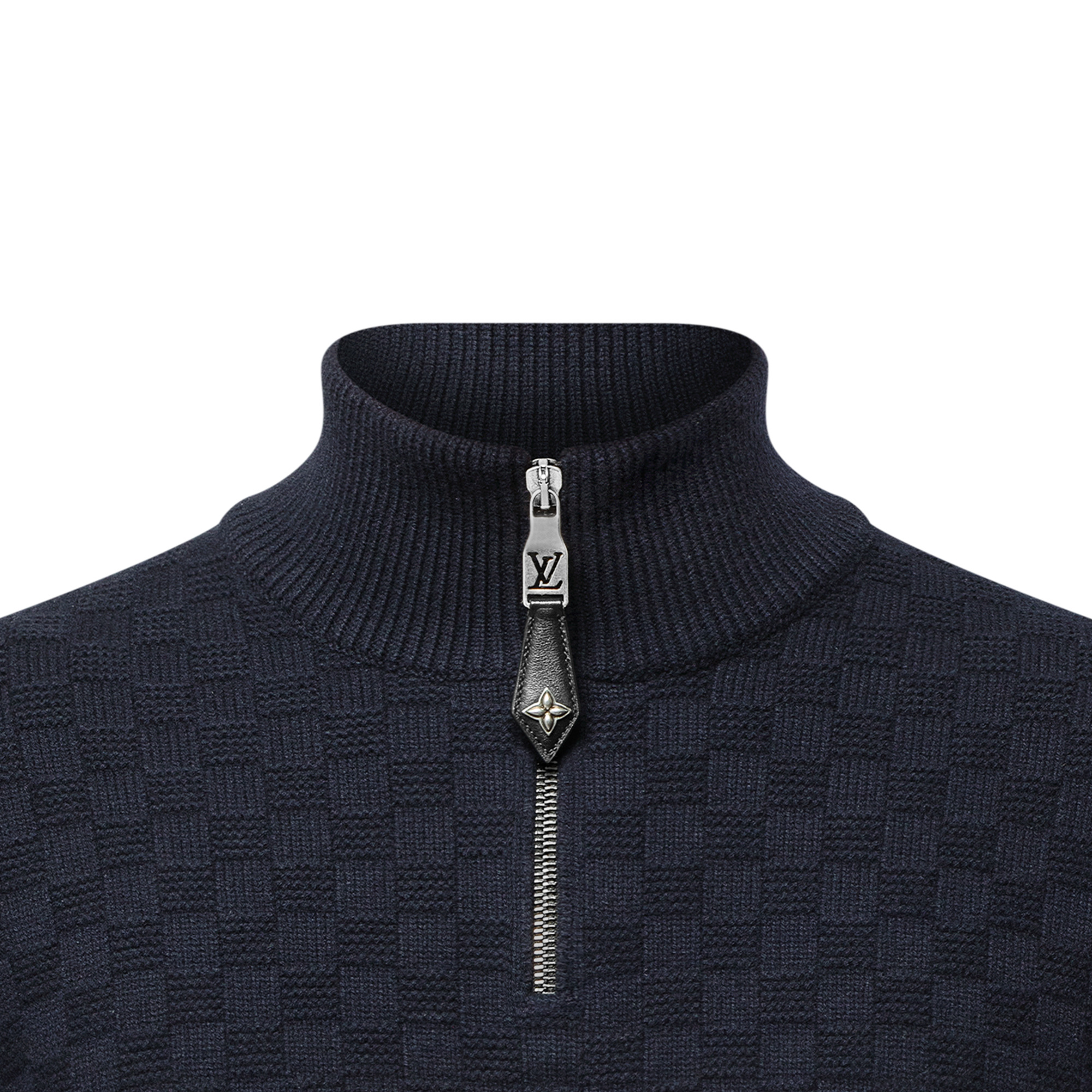 Cashmere-Wool Blend Half-Zip Pullover - 2