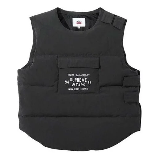 Supreme x WTAPS Tactical Down Vest 'Black White' SUP-FW21-342 - 1