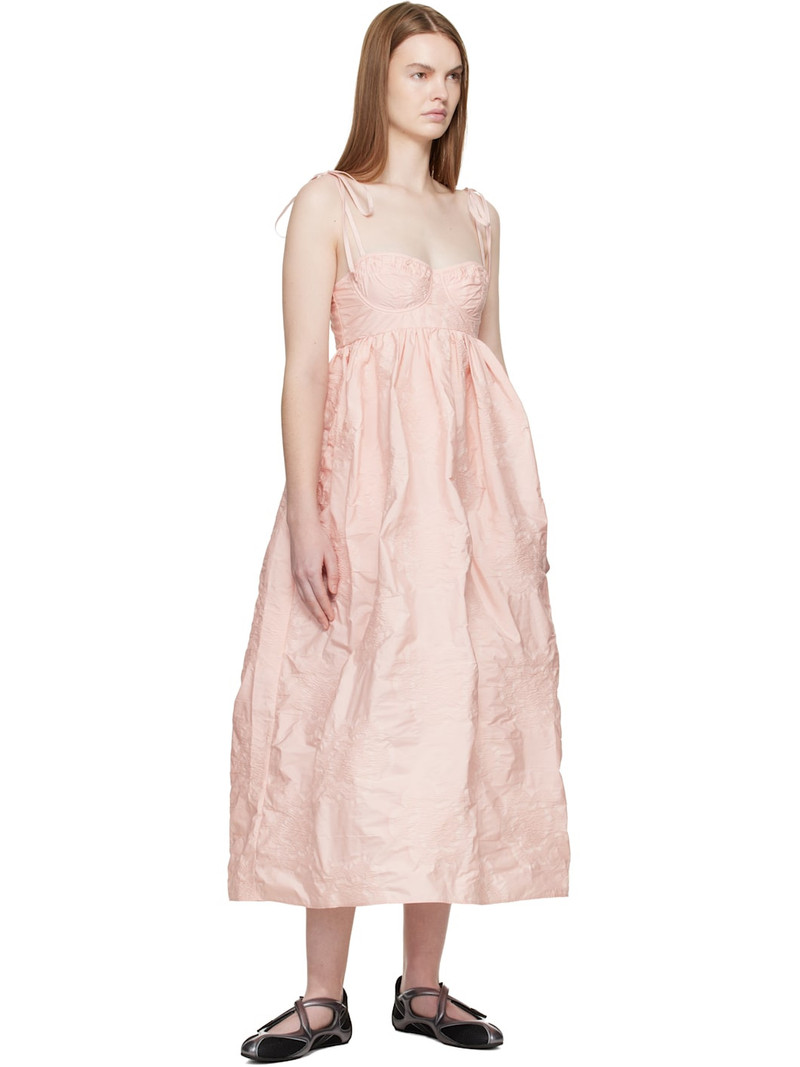 CECILIE BAHNSEN Pink CBalena Midi Dress outlook