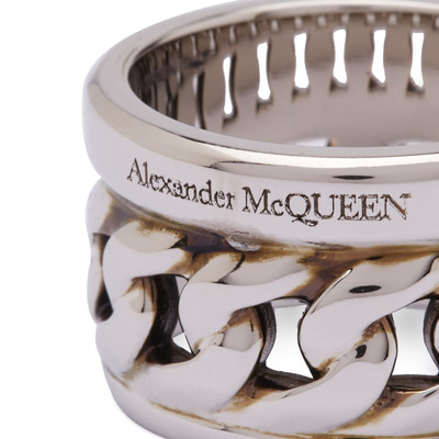 Alexander McQueen Alexander McQueen Logo Chain Ring outlook