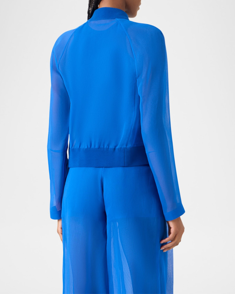 Harina Panama Silk Organza Bomber Jacket 3