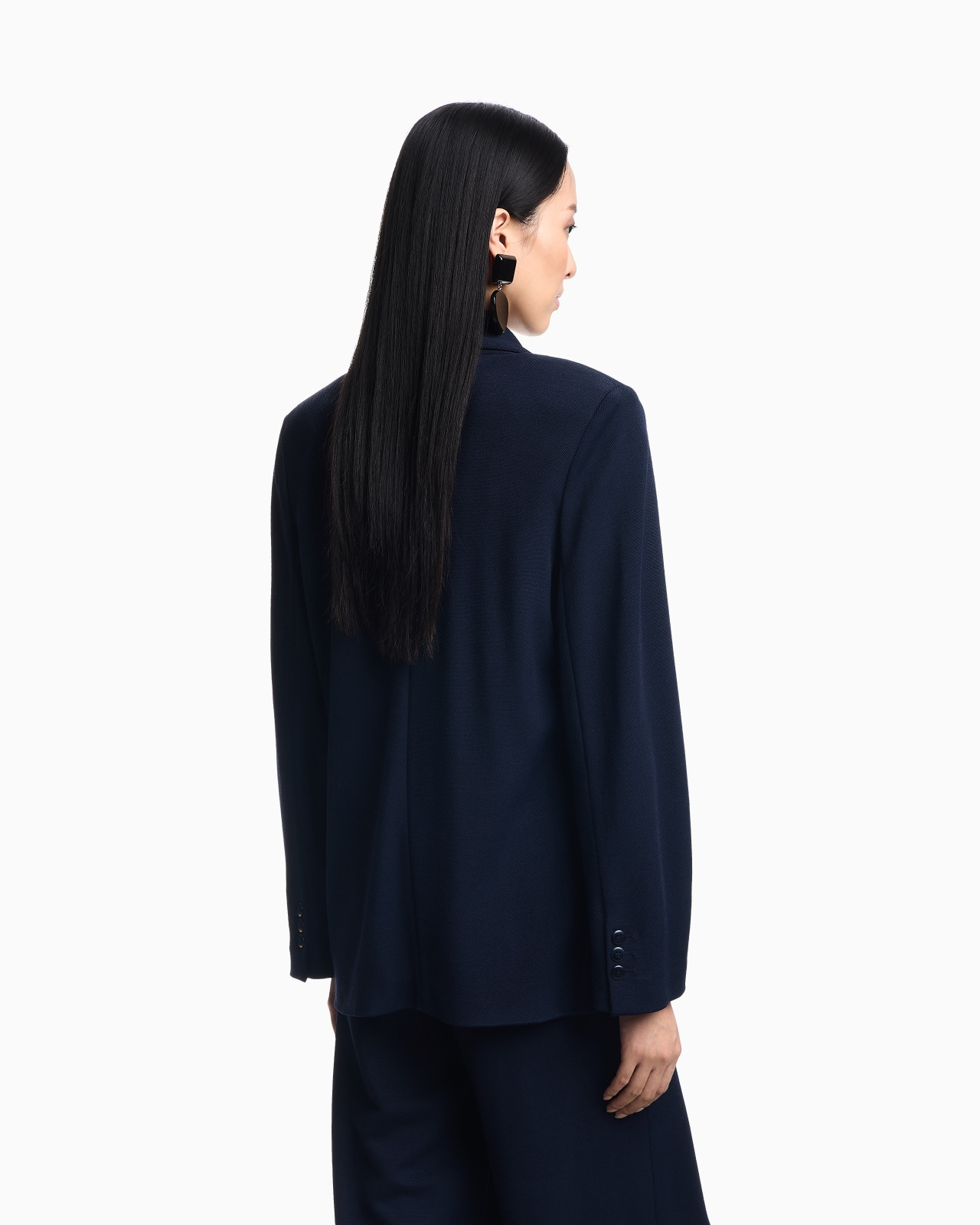 ICON COMPACT PIQUÉ DOUBLE-BREASTED BLAZER - 3