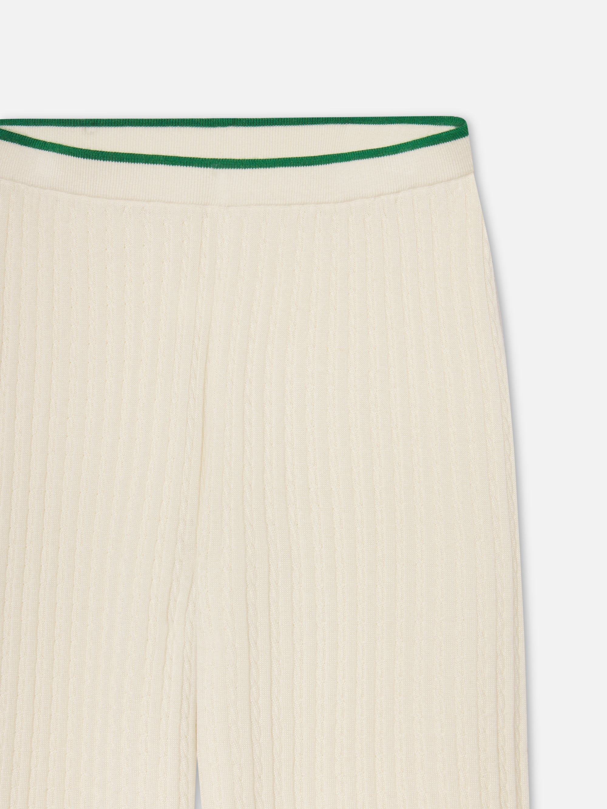 The Cable Sweat Pants in Kelly Green Multi - 3
