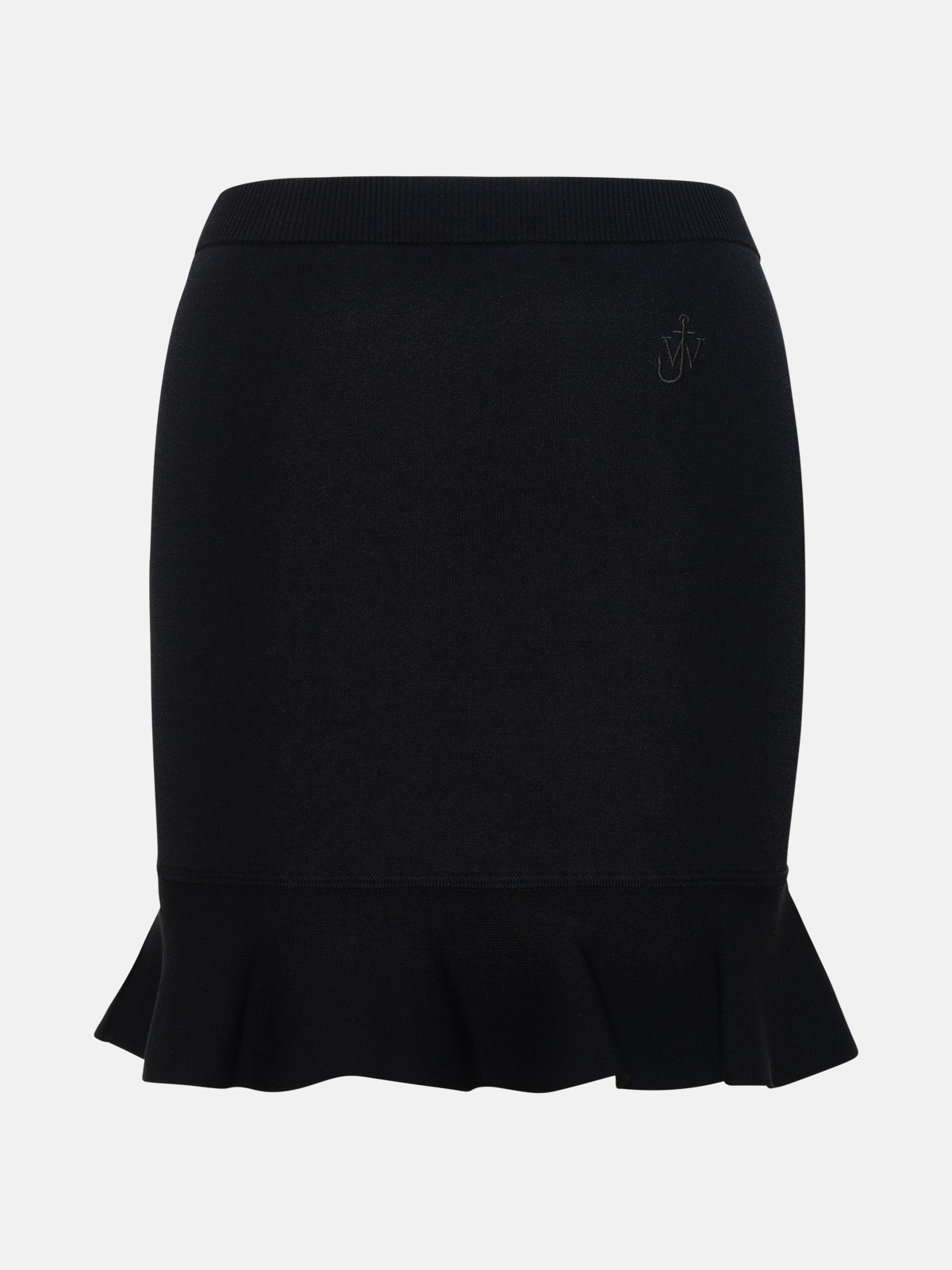 Black viscose blend skirt - 1
