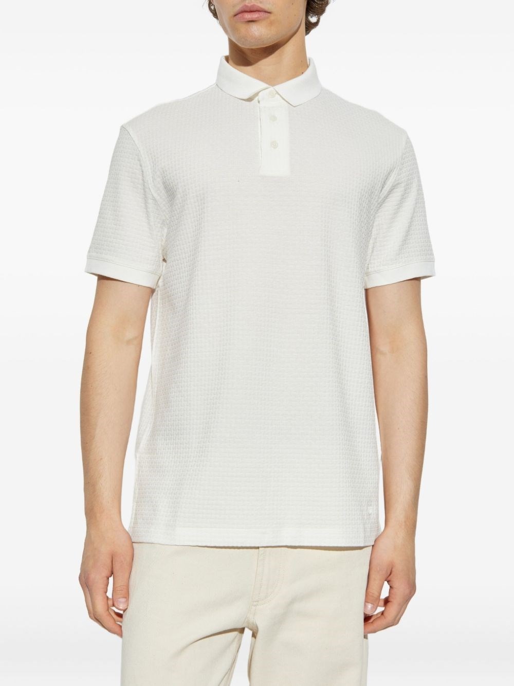 Printed cotton polo shirt - 3