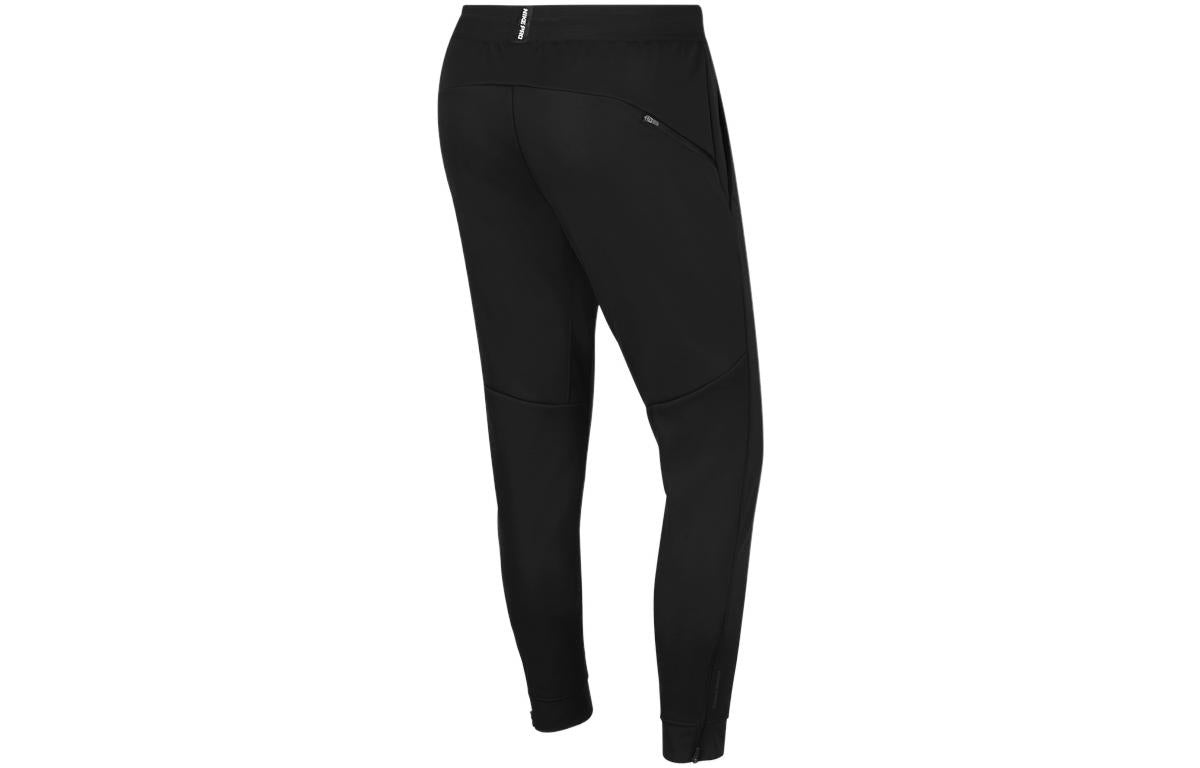 Men's Nike Logo Printing Elastic Waistband Bundle Feet Sports Pants/Trousers/Joggers Black DM1101-01 - 2