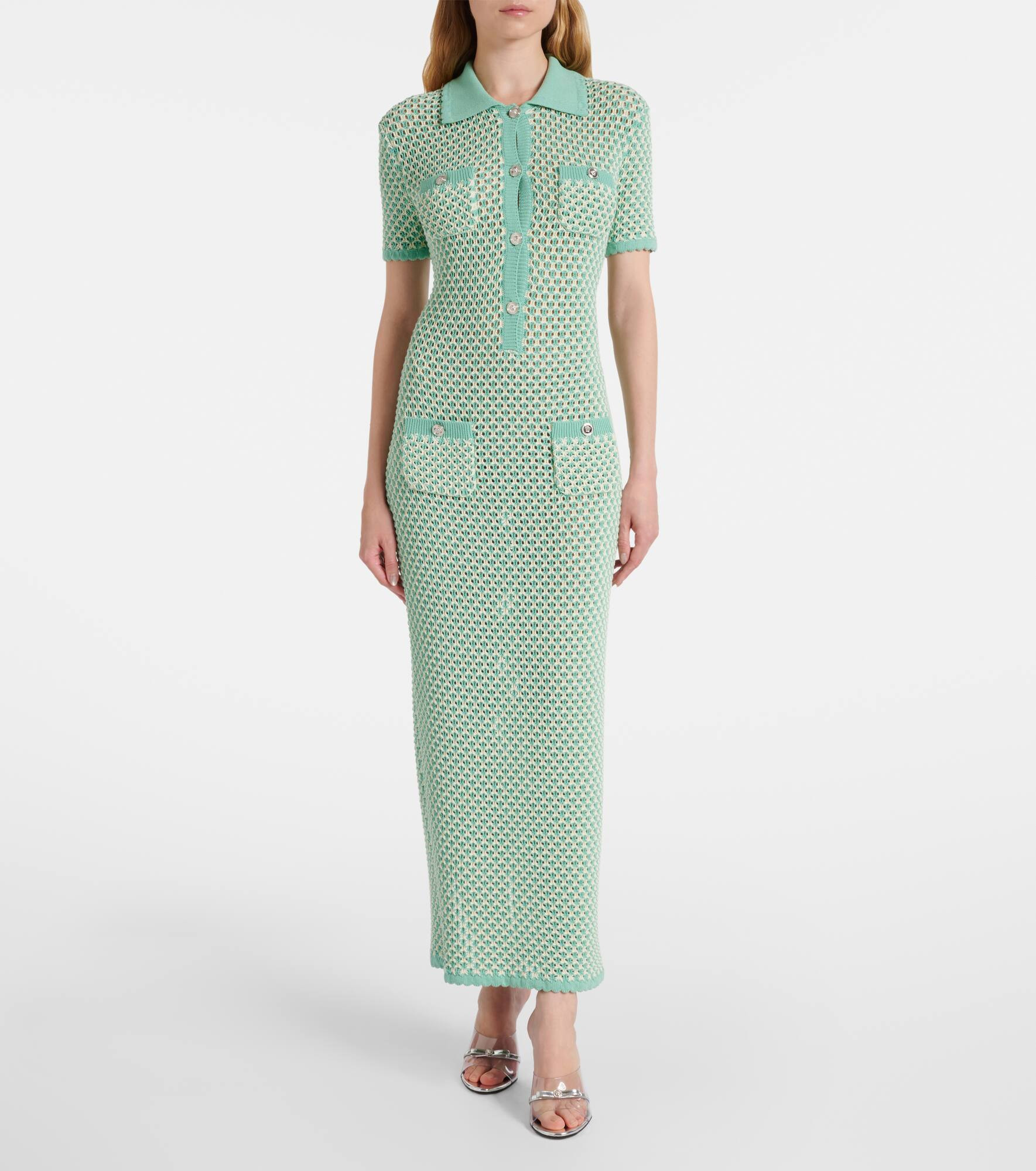 Crochet cotton-blend maxi dress - 2